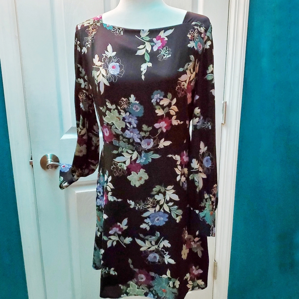 Loft Dress Sz 8 Black NWOT